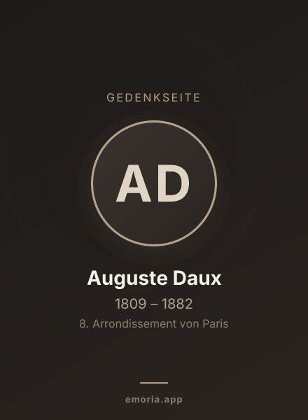 Gedenkportrait von Auguste Daux