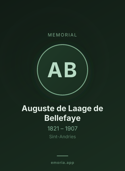 Memorial portrait of Auguste de Laage de Bellefaye