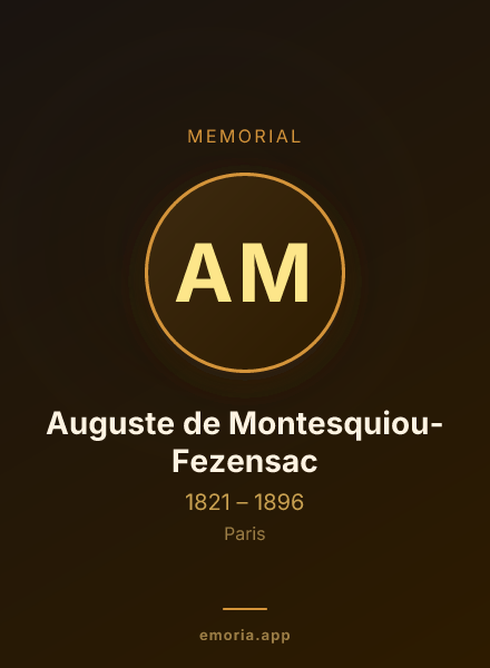 Memorial portrait of Auguste de Montesquiou-Fezensac