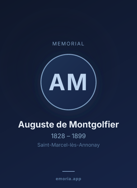 Memorial portrait of Auguste de Montgolfier