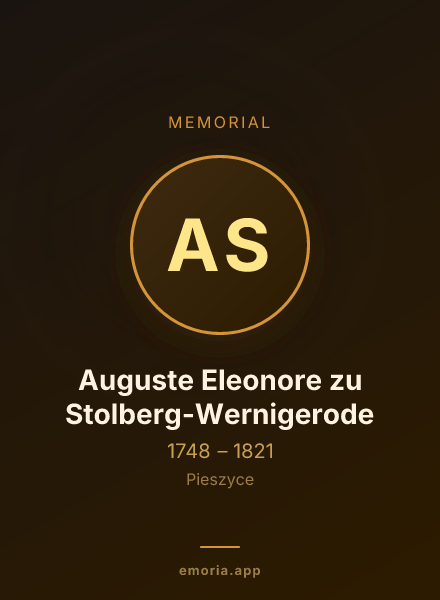 Memorial portrait of Auguste Eleonore zu Stolberg-Wernigerode
