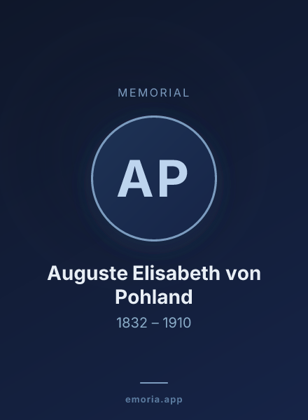 Memorial portrait of Auguste Elisabeth von Pohland