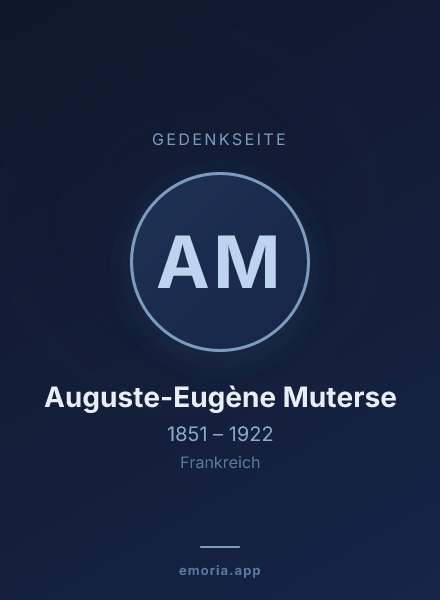 Gedenkportrait von Auguste-Eugène Muterse