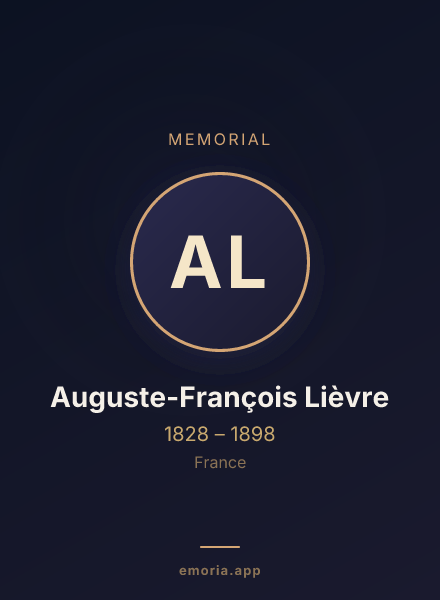 Memorial portrait of Auguste-François Lièvre