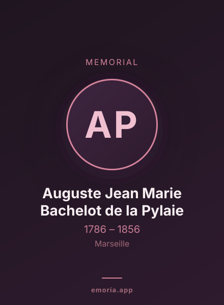 Memorial portrait of Auguste Jean Marie Bachelot de la Pylaie