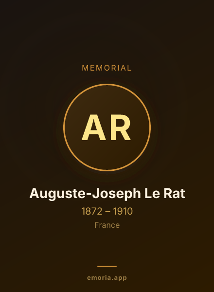Memorial portrait of Auguste-Joseph Le Rat