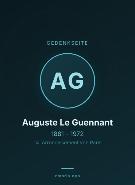 Gedenkportrait von Auguste Le Guennant