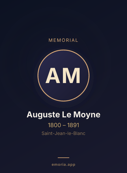 Memorial portrait of Auguste Le Moyne
