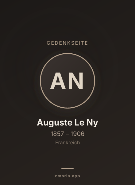 Gedenkportrait von Auguste Le Ny