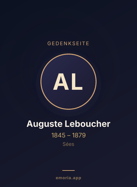 Gedenkportrait von Auguste Leboucher