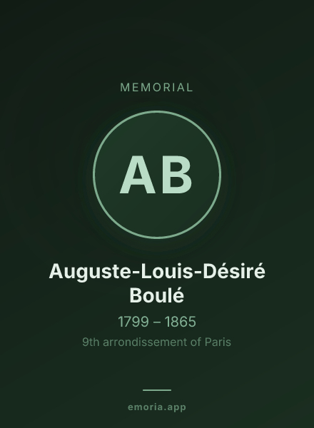Memorial portrait of Auguste-Louis-Désiré Boulé