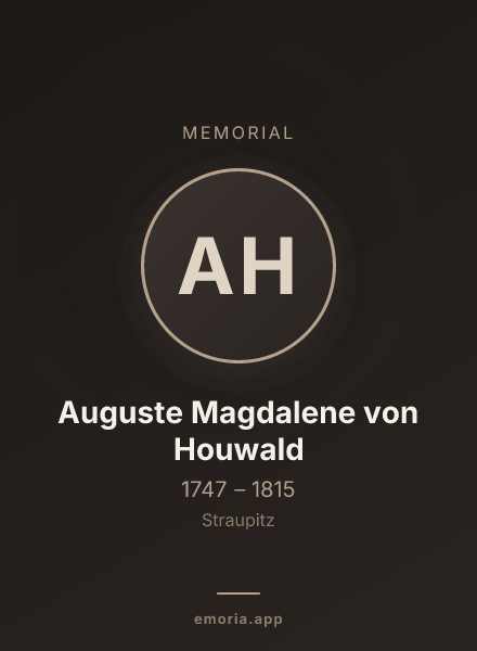Memorial portrait of Auguste Magdalene von Houwald