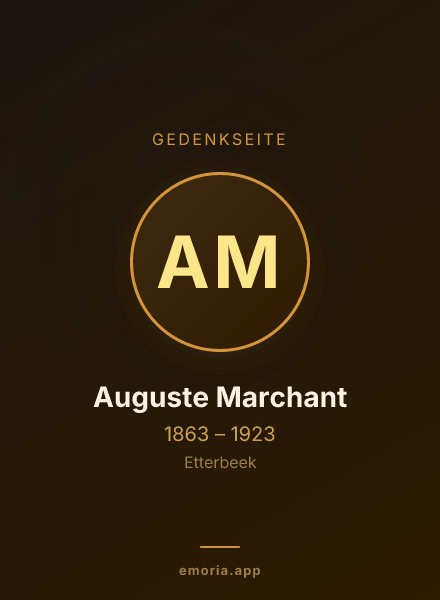 Gedenkportrait von Auguste Marchant