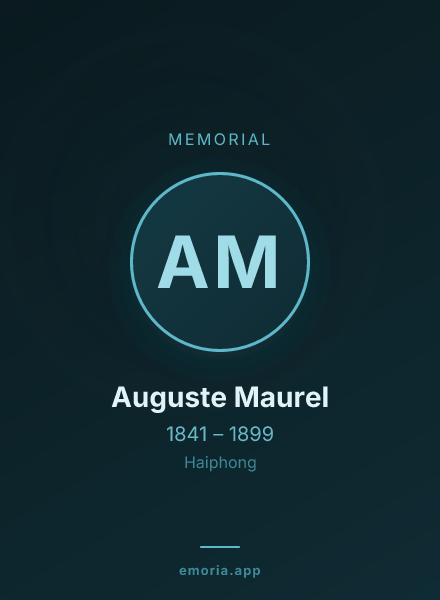 Memorial portrait of Auguste Maurel
