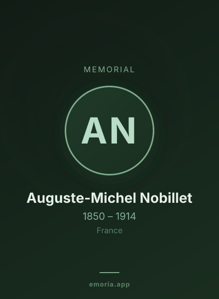 Memorial portrait of Auguste-Michel Nobillet