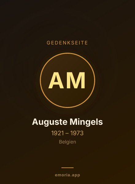 Gedenkportrait von Auguste Mingels
