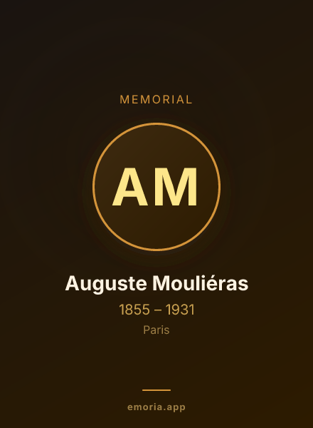 Memorial portrait of Auguste Mouliéras