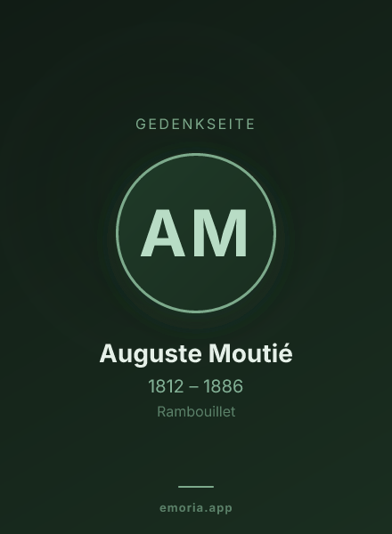 Gedenkportrait von Auguste Moutié