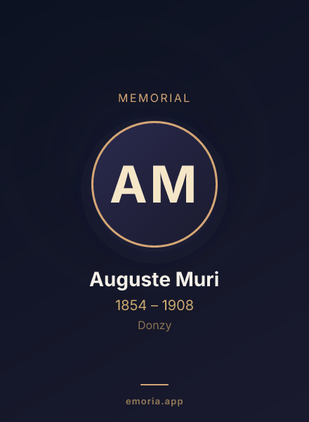 Memorial portrait of Auguste Muri