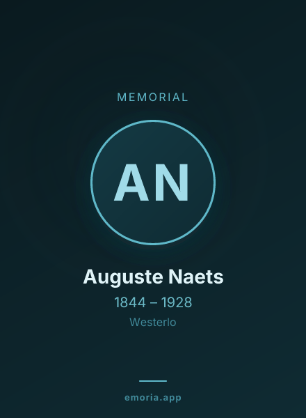 Memorial portrait of Auguste Naets