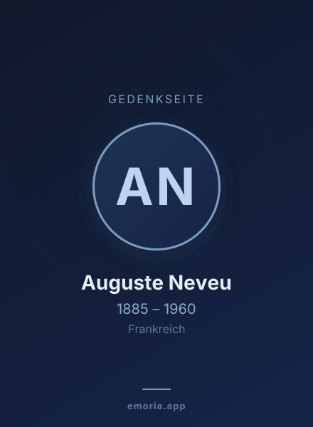 Gedenkportrait von Auguste Neveu