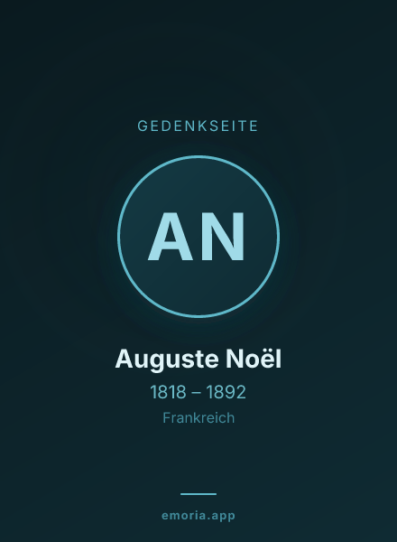 Gedenkportrait von Auguste Noël