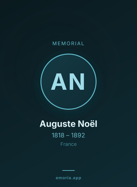 Memorial portrait of Auguste Noël