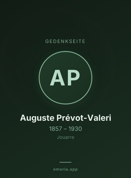 Gedenkportrait von Auguste Prévot-Valeri