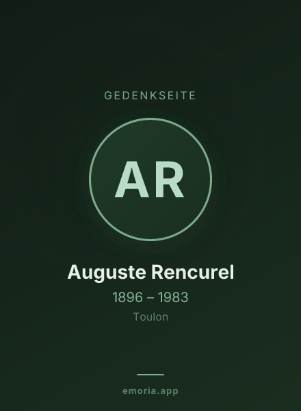 Gedenkportrait von Auguste Rencurel