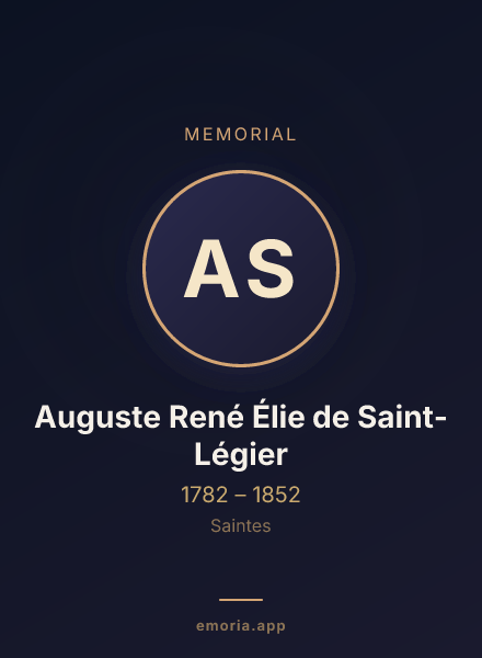 Memorial portrait of Auguste René Élie de Saint-Légier