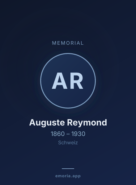 Memorial portrait of Auguste Reymond