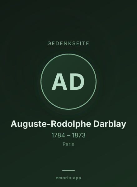 Gedenkportrait von Auguste-Rodolphe Darblay