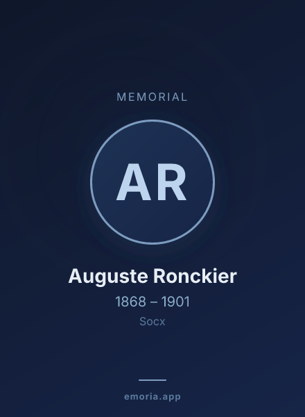 Memorial portrait of Auguste Ronckier