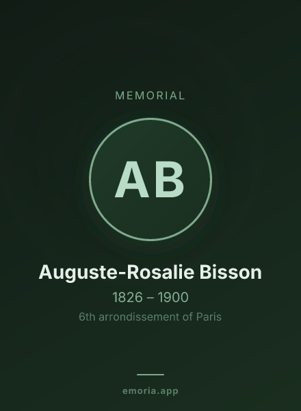 Memorial portrait of Auguste-Rosalie Bisson