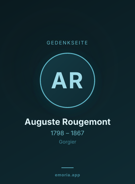 Gedenkportrait von Auguste Rougemont