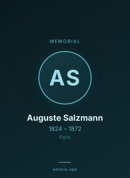 Memorial portrait of Auguste Salzmann