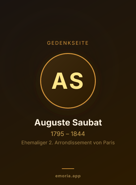 Gedenkportrait von Auguste Saubat