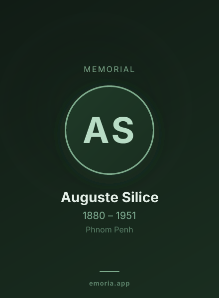 Memorial portrait of Auguste Silice