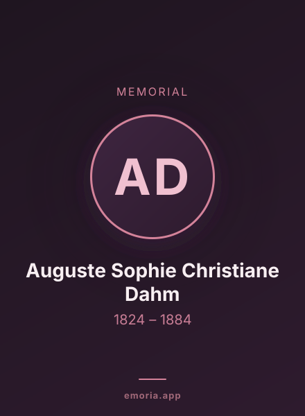 Memorial portrait of Auguste Sophie Christiane Dahm