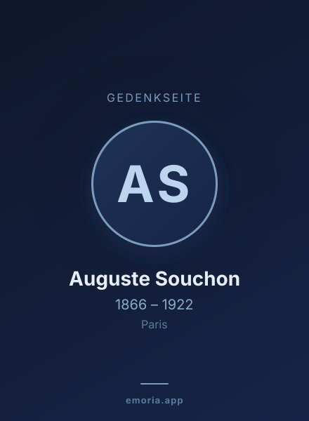 Gedenkportrait von Auguste Souchon