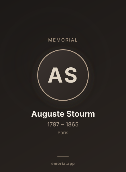 Memorial portrait of Auguste Stourm