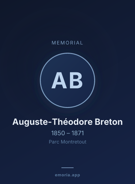 Memorial portrait of Auguste-Théodore Breton