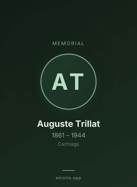 Memorial portrait of Auguste Trillat