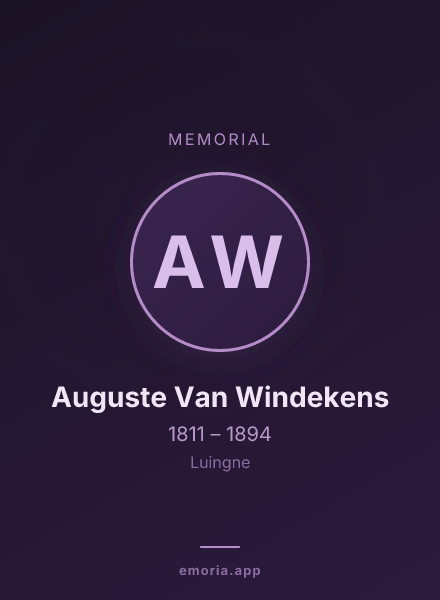 Memorial portrait of Auguste Van Windekens