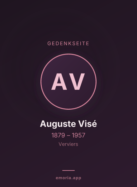 Gedenkportrait von Auguste Visé