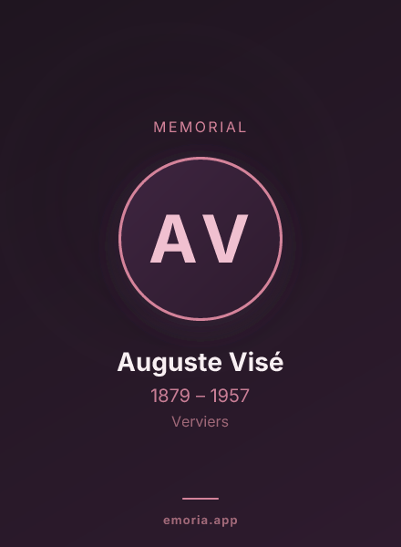 Memorial portrait of Auguste Visé