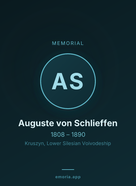 Memorial portrait of Auguste von Schlieffen