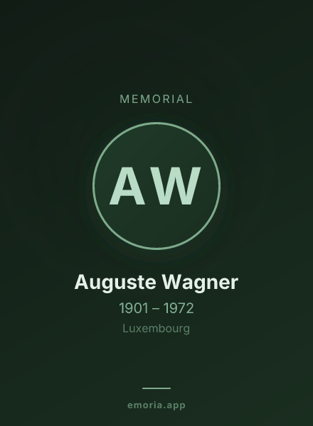 Memorial portrait of Auguste Wagner