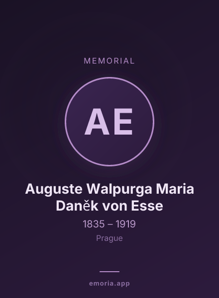 Memorial portrait of Auguste Walpurga Maria Daněk von Esse