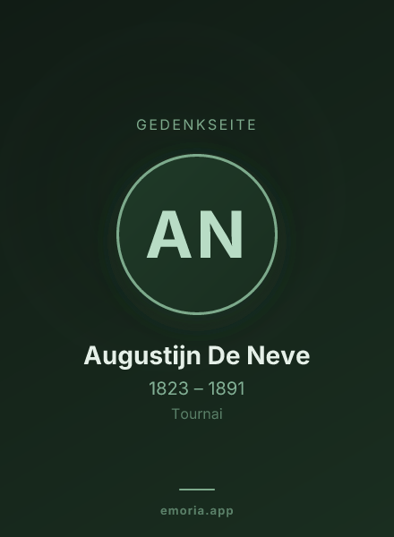 Gedenkportrait von Augustijn De Neve